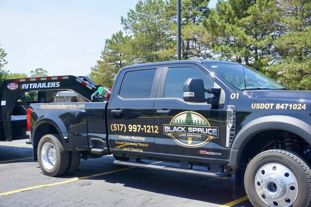 Black Spruce Land Services truck